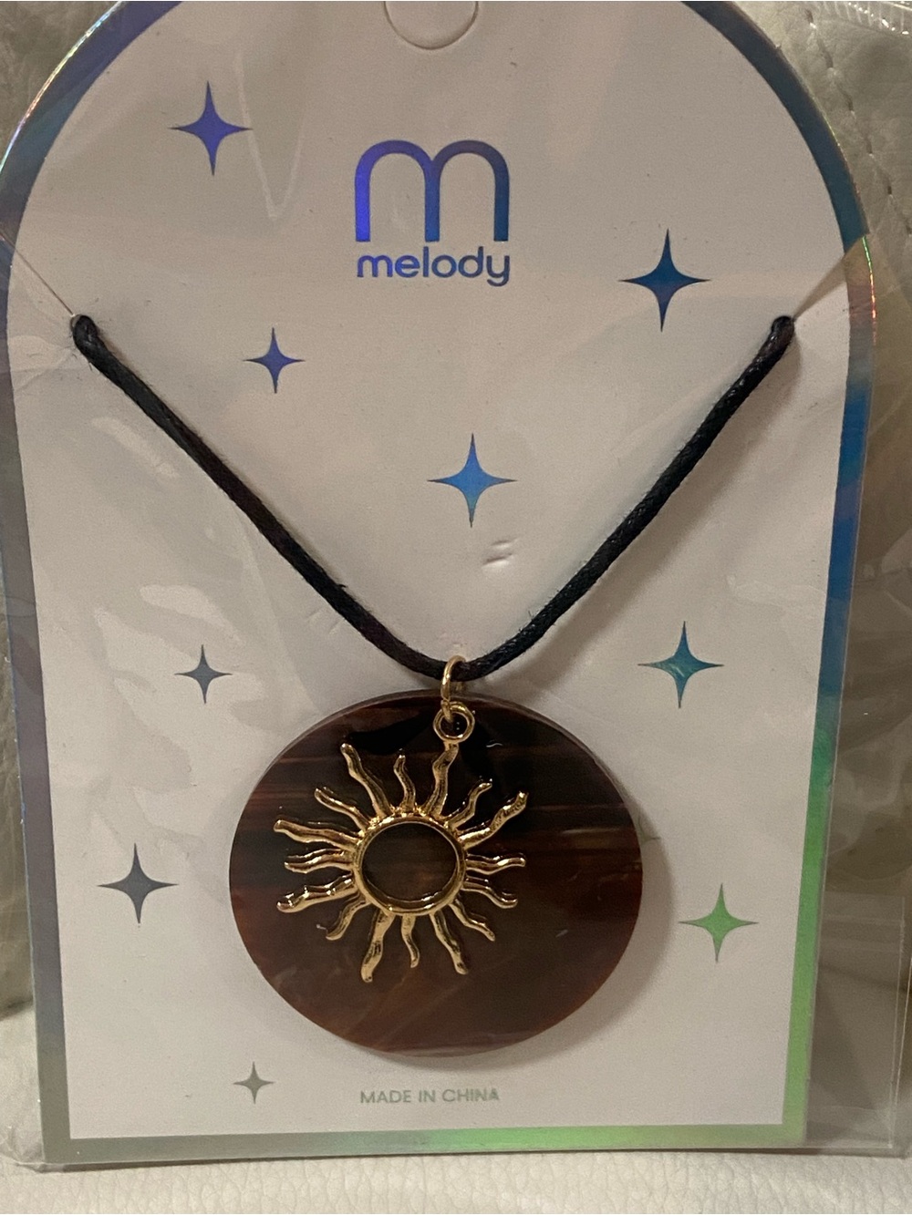 Melody Sunburst Pendant Necklace -